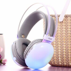 White PM860 Your Music Noise Free Wireless V 5.3 RGB Light